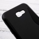 Samsung Galaxy A7 2017 (A720) „S-Line“ cieta silikona (TPU) melns apvalks