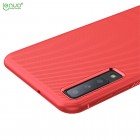 Samsung Galaxy A7 (2018) „Lenuo“ cieta silikona (TPU) sarkans apvalks