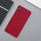 Greznais „Nillkin“ Qin sērijas ādas atvērams sarkans Samsung Galaxy A7 2018 maciņš
