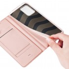 Samsung Galaxy A72 5G (A726B, A725F) Dux Ducis Skin sērijas rozs ādas atvērams maciņš 