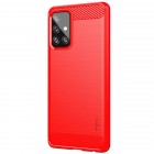 Samsung Galaxy A72 (A726B) „Mofi“ cieta silikona (TPU) sarkans apvalks
