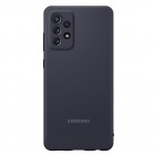 Samsung Galaxy A72 (A726B, A725F) „Samsung“ Silicone Cover cieta silikona TPU melns apvalks