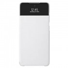 Samsung Galaxy A72 (A726B, A725F) oficiāls S View Wallet Cover atvērams balts maciņš (maks)
