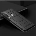 Samsung Galaxy A9 2018 (A9 Star Pro) „Square“ Grid cieta silikona (TPU) melns apvalks