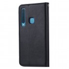 Samsung Galaxy A9 2018 Boyu Solid atvēramais melns maciņš - maks