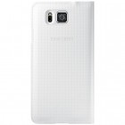 Samsung Galaxy Alpha (G850) S View Cover atvērams balts ādas maciņš (EF-CG850b)
