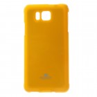 Samsung Galaxy Alpha G850 Mercury dzeltens cieta silikona (TPU) futrālis