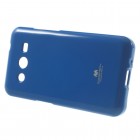 Samsung Galaxy Core 2 G355 Mercury tumši zils cieta silikona (TPU) futrālis