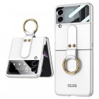Samsung Galaxy Z Flip4 (F721) "GKK" Ring melns balts apvalks