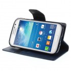 Samsung Galaxy Grand (Neo / Lite) Mercury Sonata atvērams zils ādas futrālis - maciņš