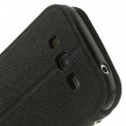 Samsung Galaxy Grand Neo (Lite) Roar Diary ādas atvēramais melns futrālis