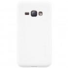 Samsung Galaxy J1 2016 (J120) Nillkin Frosted Shield balts plastmasas apvalks + ekrāna aizsargplēve