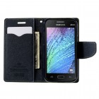 Samsung Galaxy J1 (J100) Mercury atvērams zaļš maciņš (maks)