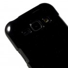 Samsung Galaxy J1 Mercury melns cieta silikona (TPU) apvalks