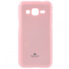 Samsung Galaxy J2 (J200) Mercury gaiši rozs cieta silikona (TPU) apvalks