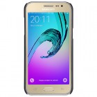 Samsung Galaxy J2 (J200) Nillkin Frosted Shield melns plastmasas apvalks + ekrāna aizsargplēve
