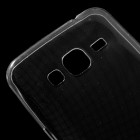 Samsung Galaxy J3 2016 dzidrs (caurspīdīgs) cieta silikona TPU pasaulē planākais apvalks