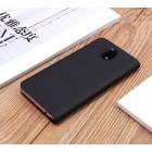 Samsung Galaxy J3 2017 (J330) plastmasas atvērams melns ādas maciņš