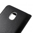 Samsung Galaxy J3 2017 (J330) melns atvēramais View Window maciņš