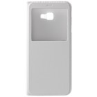 Samsung Galaxy J4+ (J400F) atvēramais maciņš ar lodziņu - balts