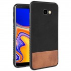 Samsung Galaxy J4+ (J400F) „Bi-Color“ Splicing brūns, melns ādas apvalks