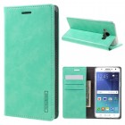 Mercury Blue Moon Samsung Galaxy J5 2016 (J510) atvērams piparmētru ādas maciņš - maks