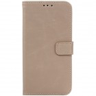 Samsung Galaxy J5 atvēramais ādas smilšains retro maciņš (maks)