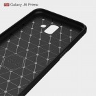 Samsung Galaxy J6+ 2018 (J610) „Carbon“ cieta silikona (TPU) melns apvalks