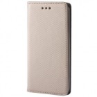 Samsung Galaxy J7 2016 (J710) „Bullet“ solīds atvēramais ādas zelta maciņš - maks