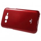 Samsung Galaxy J7 (J700) Mercury sarkans cieta silikona (TPU) apvalks