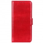 Samsung Galaxy M11 (M115F) atvēramais ādas sarkans maciņš (maks)