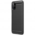 Samsung Galaxy M51 (M515) „Carbon“ cieta silikona (TPU) melns apvalks