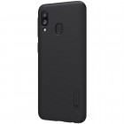 Samsung Galaxy A40 (A405F) Nillkin Frosted Shield melns plastmasas apvalks