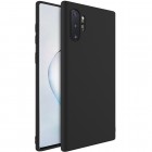 Samsung Galaxy Note 10+ (N975F) „Imak“ cieta silikona (TPU) melns apvalks