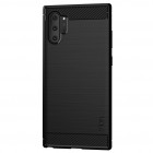 Samsung Galaxy Note 10+ (N975F) „Mofi“ cieta silikona (TPU) melns apvalks