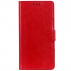 Samsung Galaxy Note 10 (N970F) atvēramais ādas sarkans maciņš (maks) 