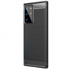 Samsung Galaxy Note 20 Ultra (N986F) „Carbon“ cieta silikona (TPU) melns apvalks