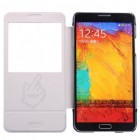 Samsung Galaxy Note 3 Baseus Folio atvēramais balts maciņš