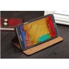 „Rock“ Elite Samsung Galaxy Note 3 N9005 ādas atvēramais melns maciņš