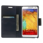 Samsung Galaxy Note 3 Neo Mercury Sonata atvērams zils ādas maciņš