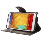 Samsung Galaxy Note 3 Neo Mercury Sonata atvērams brūns ādas maciņš