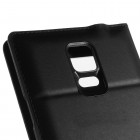 Samsung Galaxy Note 4 atvēramais maciņš ar lodziņu - melns