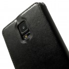 Samsung Galaxy Note 4 (N910) Roar Noble ādas atvēramais melns futrālis