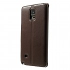 Samsung Galaxy Note 4 (N910) Roar Noble ādas atvēramais brūns futrālis