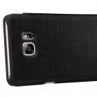 Greznais „Nillkin“ Qin sērijas ādas atvērams melns Samsung Galaxy Note 5 (N920) maciņš
