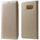 Samsung Galaxy Note 7 (N930) zelta atvēramais Smart Wallet ādas maciņš - maks