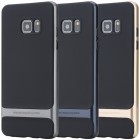 Samsung Galaxy Note 7 (N930) „Rock“ Royce pastiprinātas aizsardzības melns apmales pelēkā krāsā apvalks