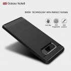 Samsung Galaxy Note 8 (N950F) „Carbon“ cieta silikona (TPU) melns apvalks