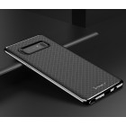 Samsung Galaxy Note 8 (N950F) „IPAKY“ cieta silikona (TPU) melns apvalks (apmales - pelekā krāsā)