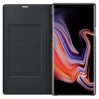 Samsung Galaxy Note 9 (N960F) oficiāls Led View Cover atvērams melns ādas maciņš (maks)